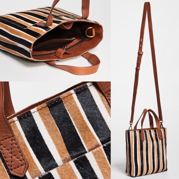 MADEWELL Small Transport CB in Striped Calf Hair - Picture 4 of 8